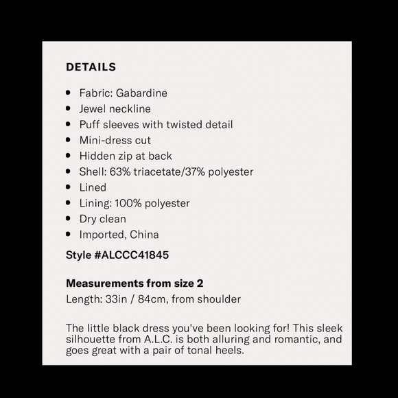 ALC Brinley Short Sleeve Dress in Black. - Picture 8 of 11